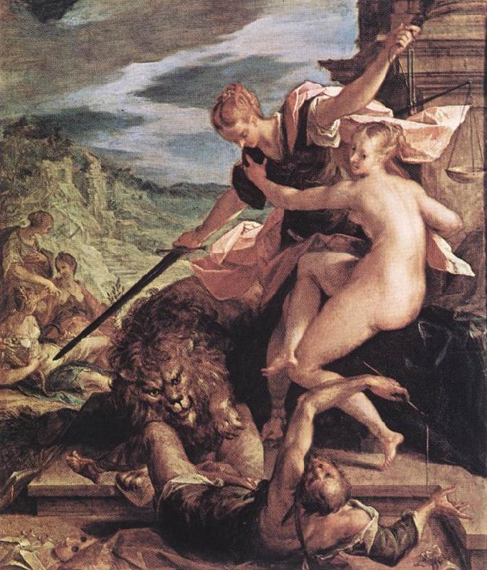 Allegory or The Triumph of Justice (1598), Hans von Aachen